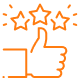 icon_rate, rating, stars, review, hand, like, thumb up 1 Thumbs up icon
